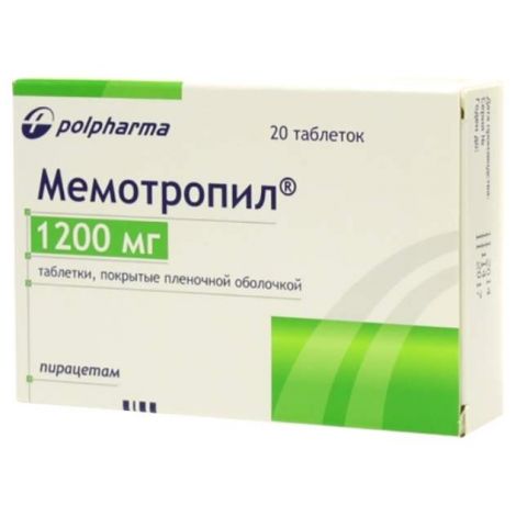Мемотропил таб.п/о 1200мг №20
