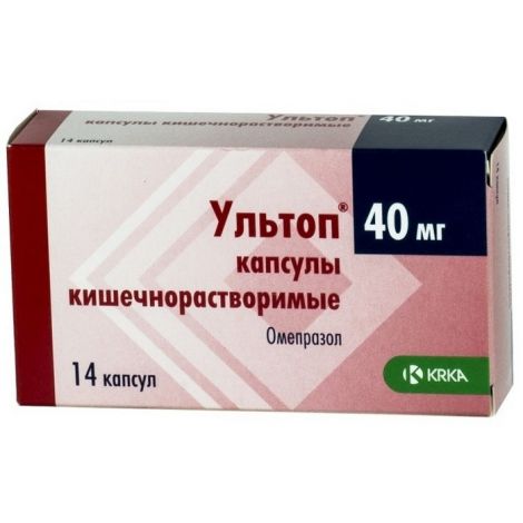 Ультоп капс. 40мг №14