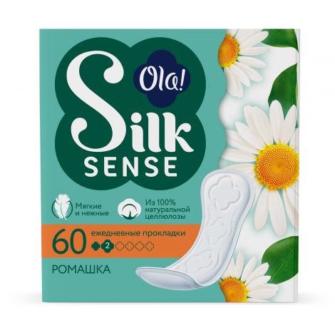ola silk sense прокладки ежедневные daily deo ромашка n60