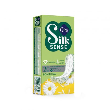 ola silk sense прокладки ежедневные light deo стринг-мультиформ ромашка n20 №3