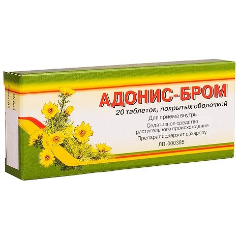 Адонис-бром таб.п/о №20