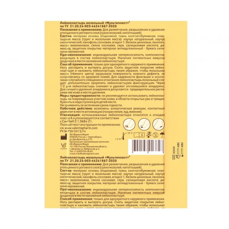 Мультипласт пластырь бактерицидный 6х10см №2