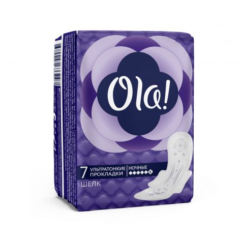 ola ultra night прокладки шелковистая поверхность ионы серебра n7 №2