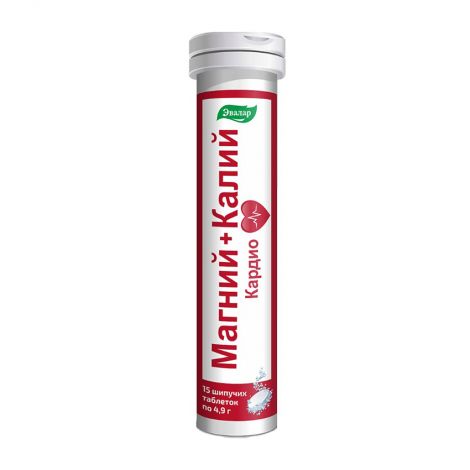 Магний+калий кардио таб шип массой 4,9г №15