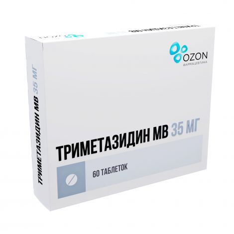 Триметазидин МВ таб.п/о плен.с мод.высв. 35мг №60 №3