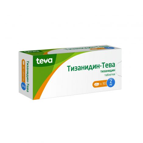 Тизанидин-Тева таб. 2мг №30 №2