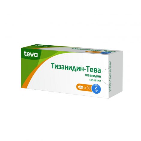Тизанидин-Тева таб. 2мг №30