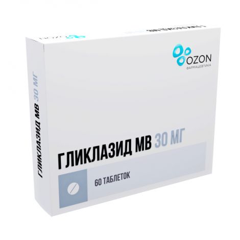 Гликлазид МВ таб.с мод.высв. 30мг №60