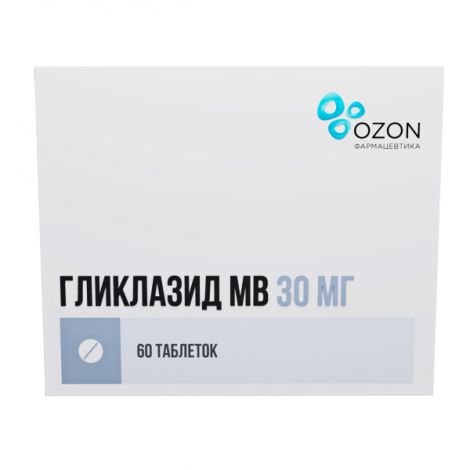 Гликлазид МВ таб.с мод.высв. 30мг №60 №2