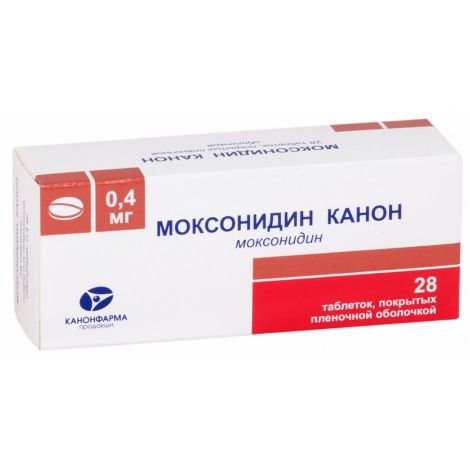 Моксонидин Канон таб.п/о плен. 0,4мг №28