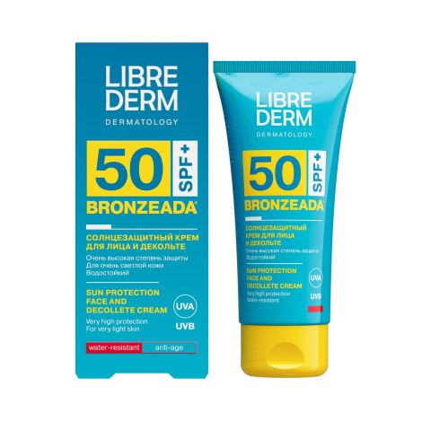 Либридерм Бронзиада солнцезащитный крем для лица и зоны декольте SPF50 50мл