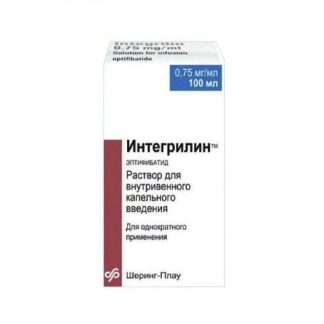 Интегрилин р-р в/в введ. 0,75мг/мл фл. 100мл
