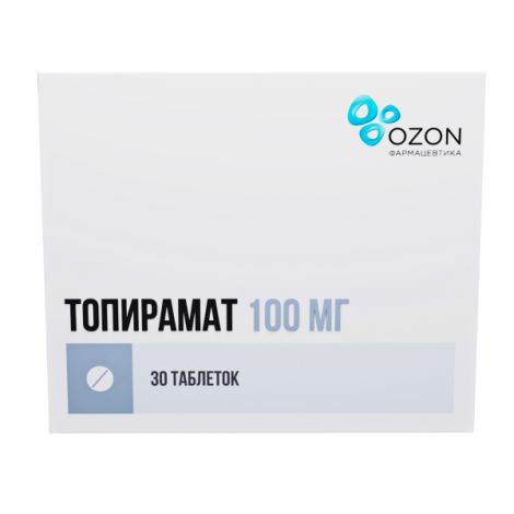 Топирамат таб.п/о плен. 100мг №30 №2