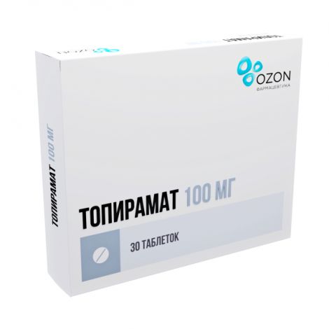 Топирамат таб.п/о плен. 100мг №30