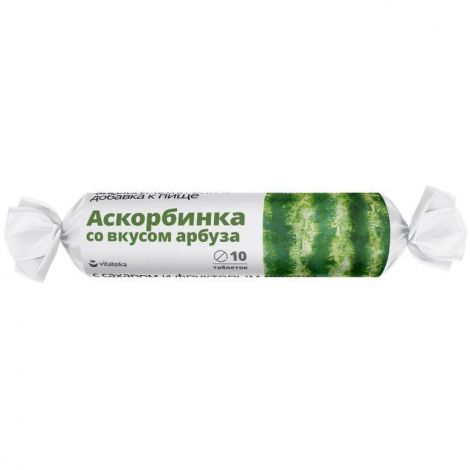 Витатека Аскорбинка 25мг с сахаром вкус Арбуз БАД таб. №10