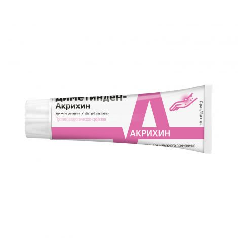 Диметинден-Акрихин гель д/нар. прим. 0.1% туба 50г №1 №2