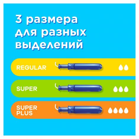 Тампакс Компак Перл тампоны женские гигиенические с аппликатором Регуляр Дуо №16 №6