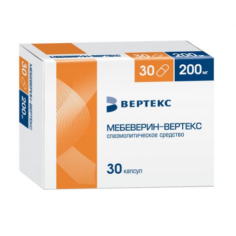 Мебеверин-Вертекс капс.пролонг. 200мг №30
