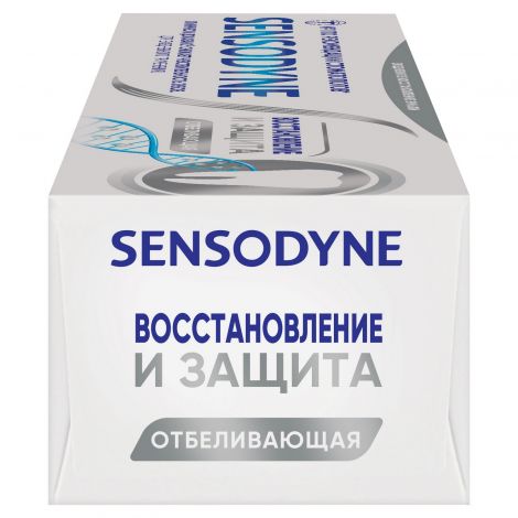 Сенсодин паста зубная восстановление и защита отбеливающая туба 75мл №4