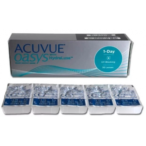 Линзы контактные 1 DAY Acuvue Oasys with Hydraluxe (-3.5/8.5/14.2) №30 №3