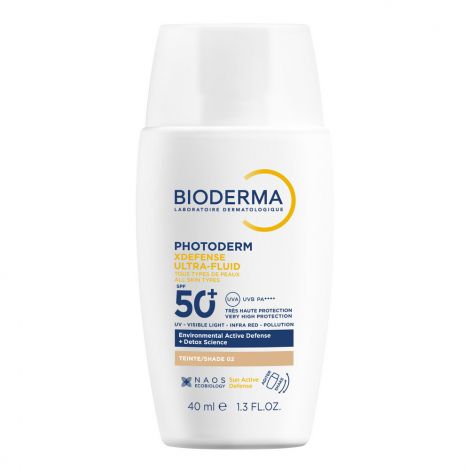 Биодерма Фотодерм иксдефенсе флюид солнцезащитный с тоном SPF50+ светлый оттенок фл. 40мл