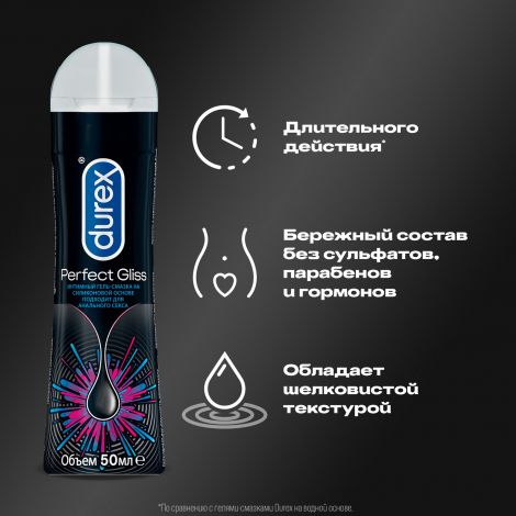 Дюрекс гель-смазка Перфект Глисс 50мл №3