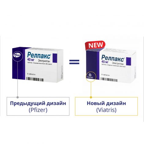 Релпакс таб 40мг №6 №4