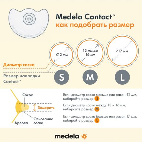 Медела накладка на сосок Контакт для кормления р.S №2 №7
