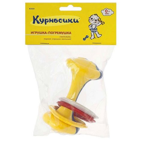 Курносики игрушка-погремушка Гантелька 21315