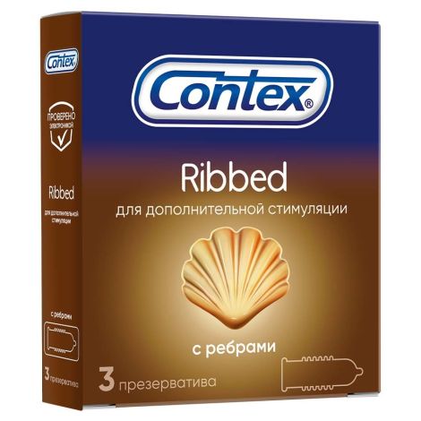 Контекс презервативы ребристые №3 №4