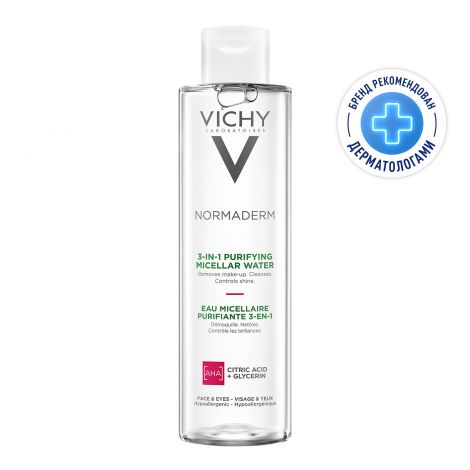 Виши Нормадерм лосьон для лица мицеллярный для проблемн./чувств.кожи 200мл M3262100