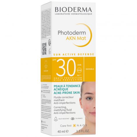 Биодерма Фотодерм Солнцезащитная матирующая эмульсия AKN SPF30 40мл 28481B №2
