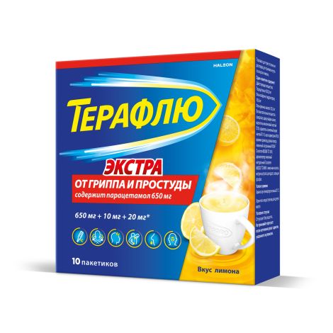 Терафлю экстра лимон пор. для приг.р-ра №10