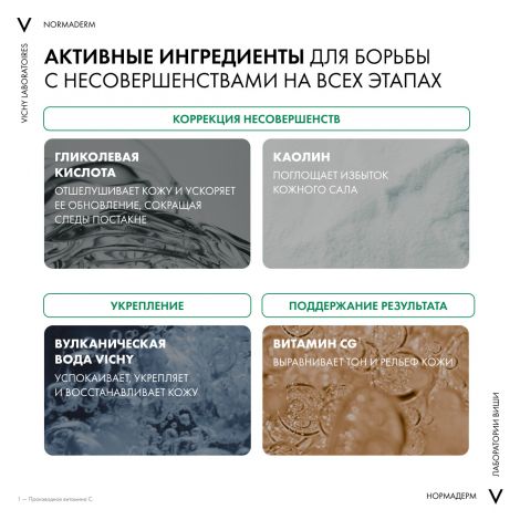 Виши Нормадерм Анти-Айдж крем для лица антивозрастной для проблемн.кожи 50мл M1779300 №4