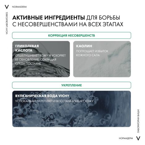 Виши Нормадерм Средство 3-в-1 Гель-Скраб-Маска для интенсивного очищения жирной проблемной кожи 125мл №4