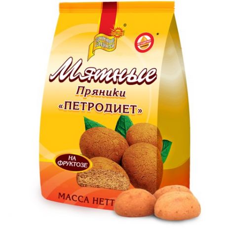 Пряники мята на фруктозе 350г