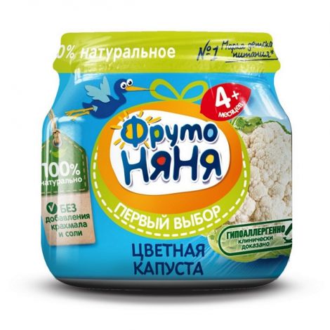 ФрутоНяня пюре цветная капуста 80г