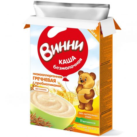 Каша молочная гречневая винни 220г