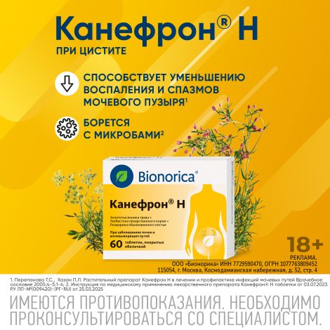 Канефрон Н таб.п/о №60 №3