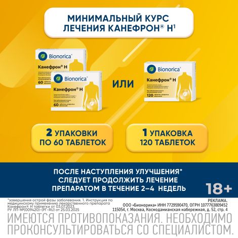 Канефрон Н таб.п/о №60 №6