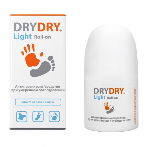 Драй Драй средство Лайт при умеренном потоотделении ролик 50мл №5