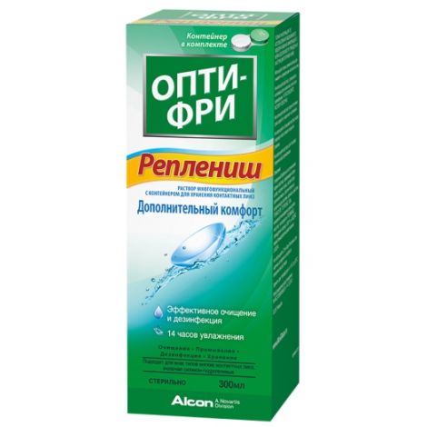 Опти-Фри Реплениш р-р д/конт.линз 300мл + контейнер