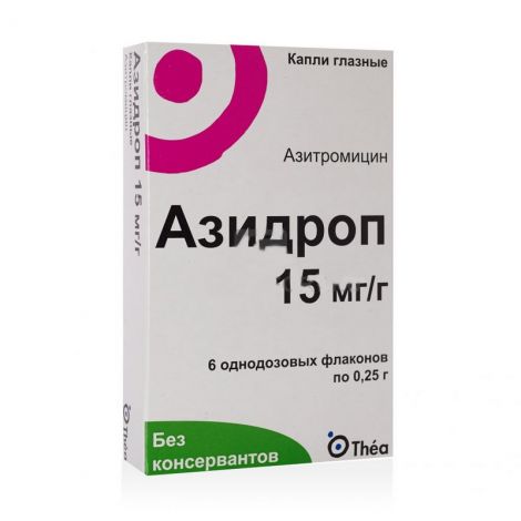 Азидроп капли гл. 15мг/г 0,25г №6