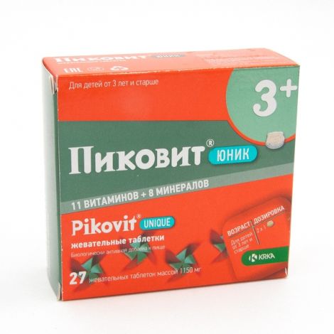 Пиковит Юник таб.жев. 1150мг №27