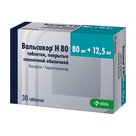 Вальсакор Н таб.п/о 80мг+12,5мг №30