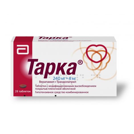 Тарка таб.п/о плен.с мод.высв. 240мг+4мг №28