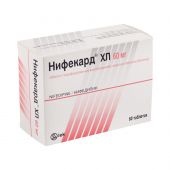 Нифекард XL таб.п/о плен.с мод.высв. 60мг №60