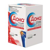 Дона таб.п/о плен. 750мг №180 №2