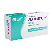 Ламитор таблетки 50мг №30
