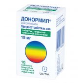 Донормил таб.п/о плен. 15мг №10 №2